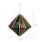 7.75" Jumbo Red, Green & Gold Shatterproof Diamond Ornament by Ashland®